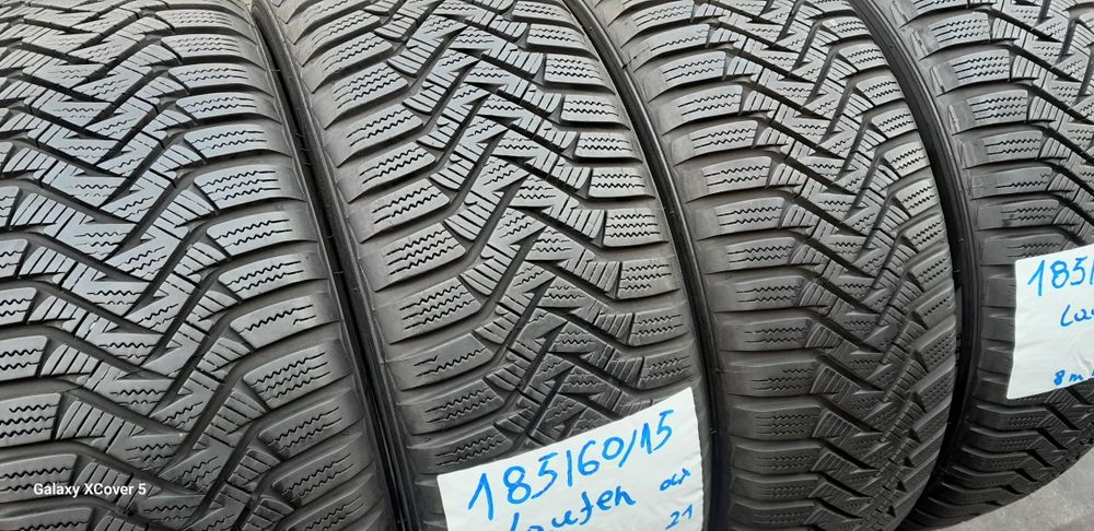 Opony Zimowe 185÷60÷15÷.LAUFEN.8 mm.Rok 2021.Jak NOWE.600 zł kpl-4 szt