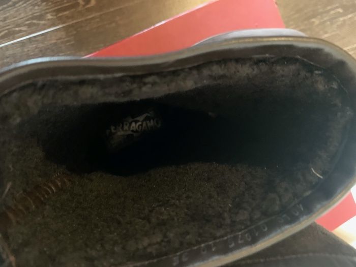 -65% Сапоги зимние Salvatore Ferragamo, замша/нубук/мех, р.44, новые