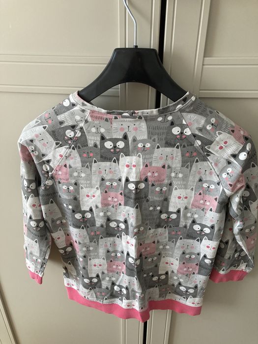 Bluzka rękaw 3/4 koty r 152