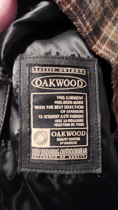 Męski skórzany plaszcz Oakwood 2w1