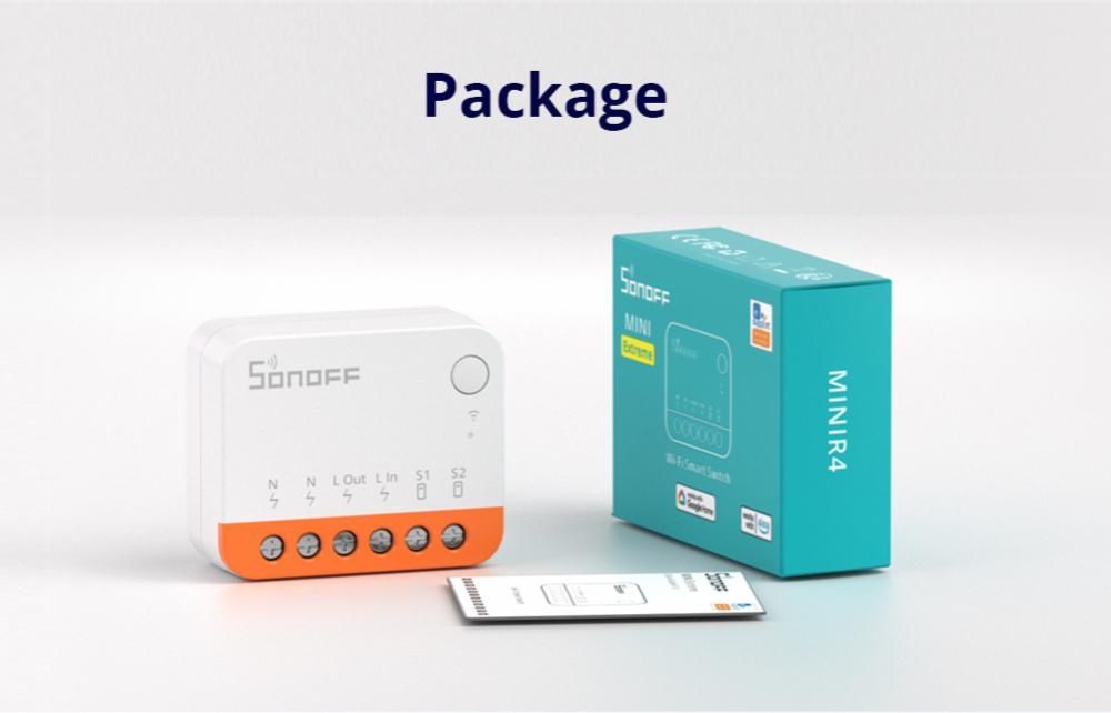 Sonoff Mini R4/ MiniR4M вай-фай реле в подрозетник