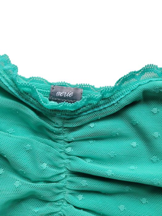 Koronkowy croptop top stanik Aerie 38,M/40,L bielizna damska