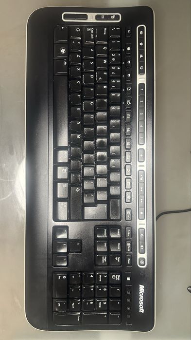 Teclado Microsoft com fio USB Original – Completo e Funcional