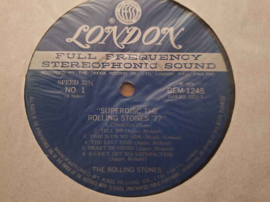 ROLLING STONES Superdisc The Rolling Stones ' 77 wyd. 1976 Japan 2