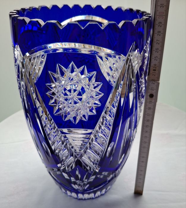 Ваза кольоровий кришталь