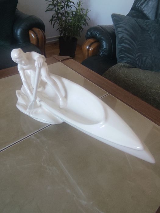 Duźa ceramiczna figura Jihokera Bechynē Czechosłowacja lata 60 te.