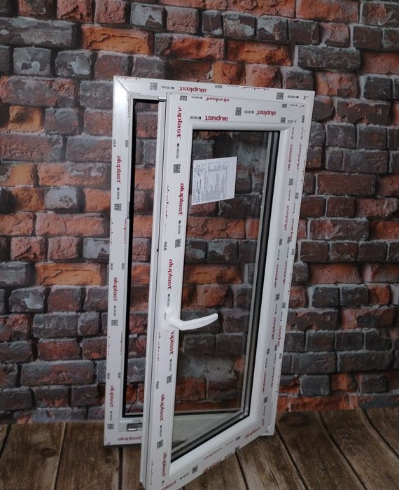 Okno okna nowe PCV 565 x 1135  SZADEK - Tanio i od ręki !!