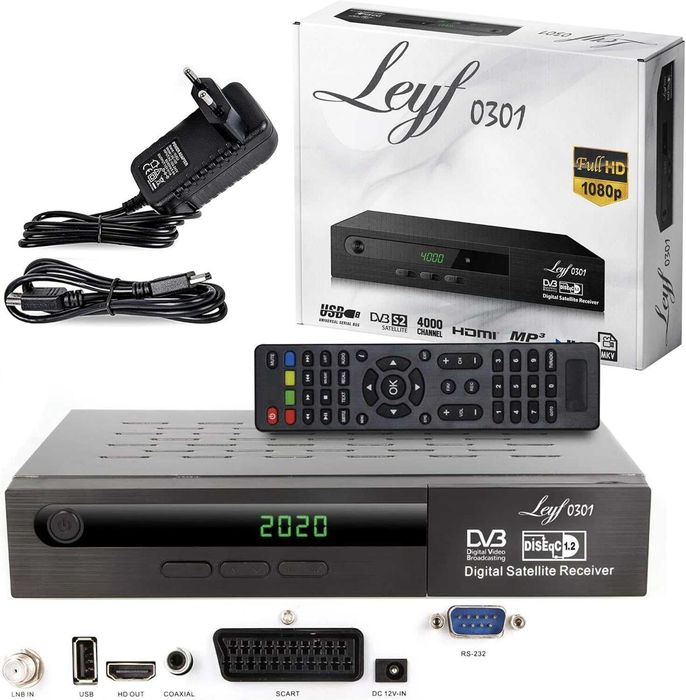 Tuner dekoder TV DVB-S Leyf 0301
