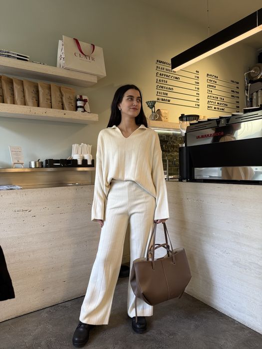 Трикотажный костюм на осень/зиму, костюм ангора, костюм двойка