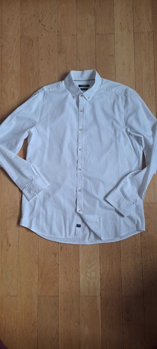 koszula biała slim fit L