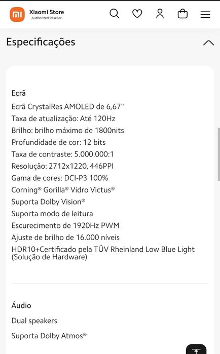 Telemóvel Xiaomi Redmi Note 13 Pro + 5G