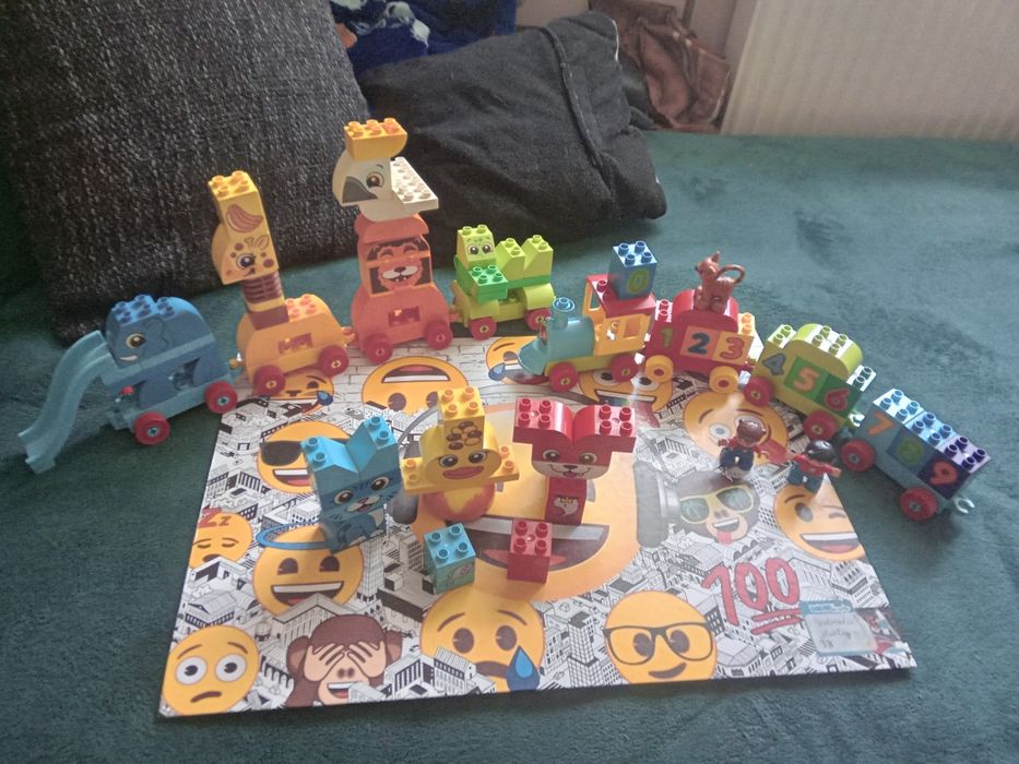 3 zestawy klocków lego duplo