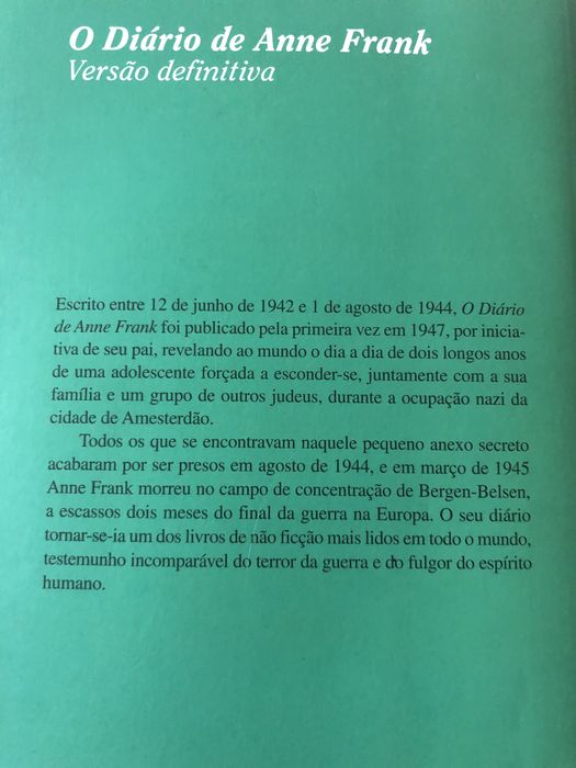 O Diário de Anne Frank, versão definitiva