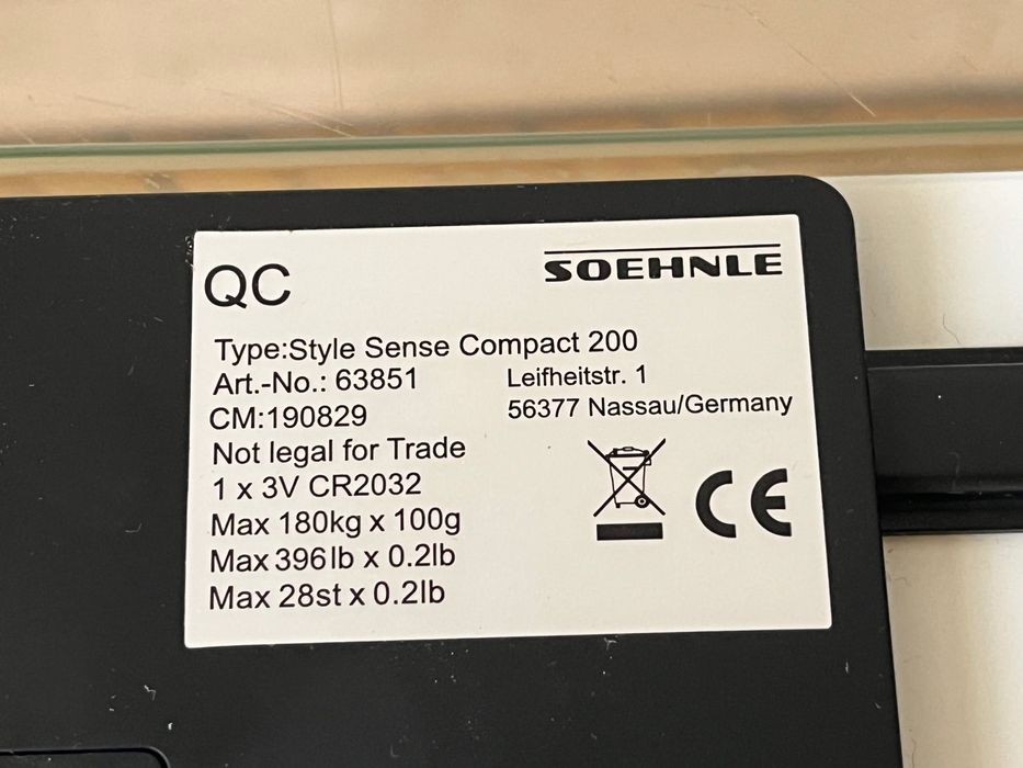 Электронные напольные весы Soehnle Style Sense Compact 300 made in Germany.