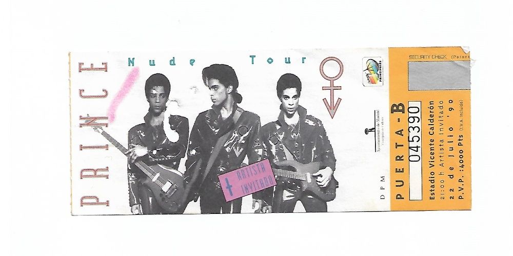 Bilhetes Prince primeiros concertos em Espanha e Portugal