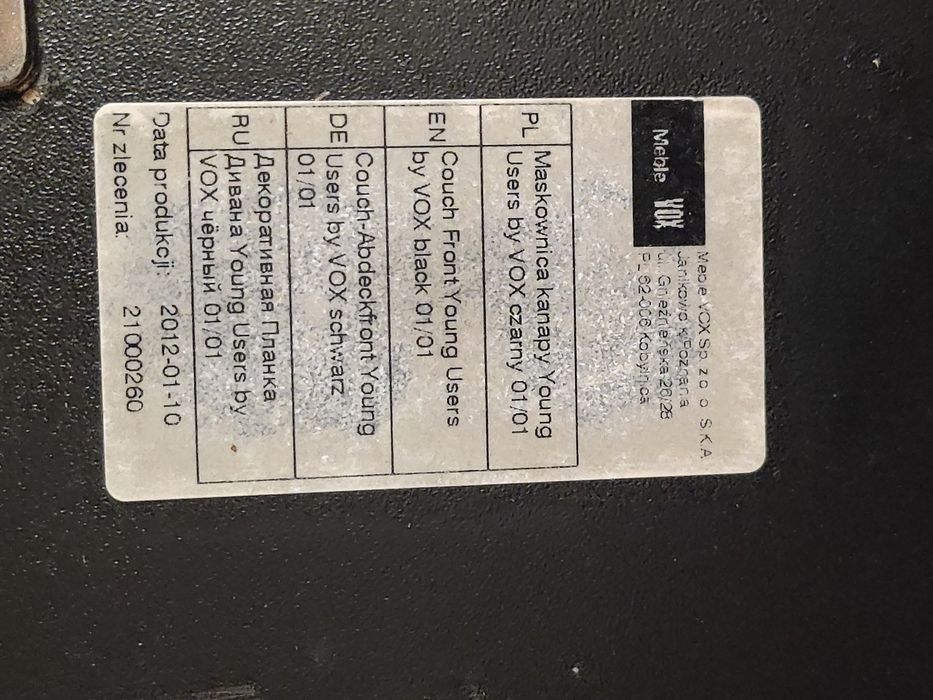 Łóżko VOX młodzieżowe rozkładane dwuosobowe