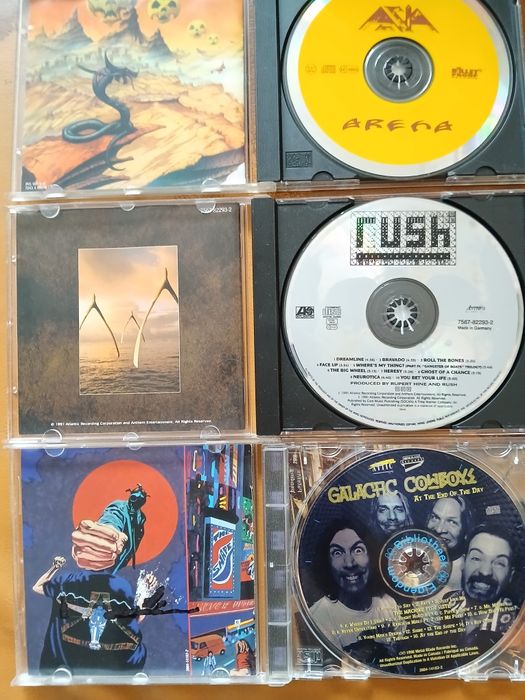 Rush, Asia,Galactic Cowboys, płyty CD stan bardzo dobry.