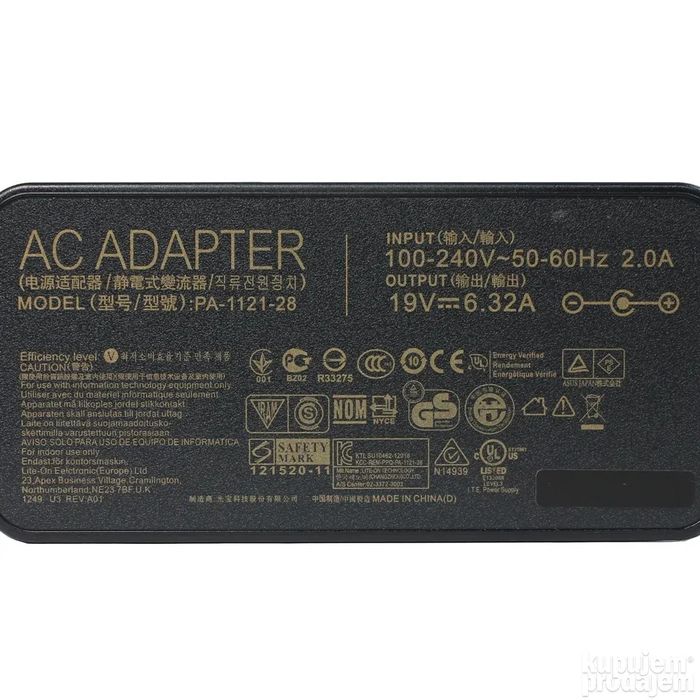 ASUS 19V-6.32A 120Вт розьем 4.0*1.35MM