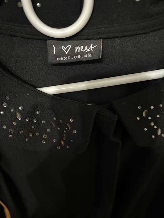 Комбінезон next чорний з камінцями на воротнику