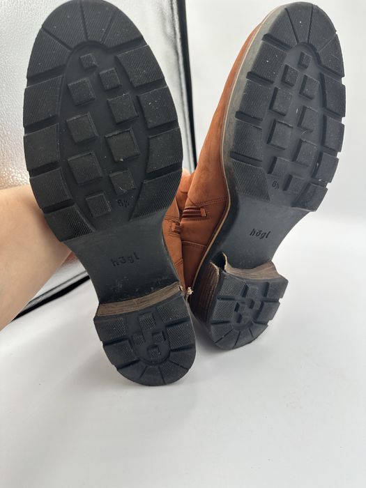 Botki damskie Högle 41 skóra naturalna zamszowa