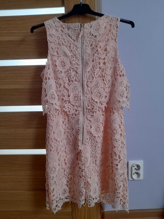 Elegancka sukienka koronkowa komunia, wesele, chrzciny