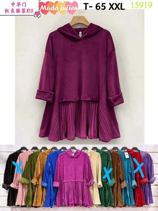 Blusa lilás veludo nova