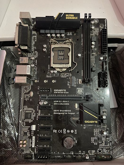 Плата материнская Gigabyte H110-D3A 1151/DDR4/m.2
