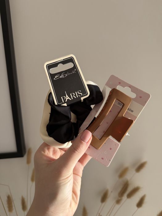 Nowe akcesoria do włosów gumka i klamra