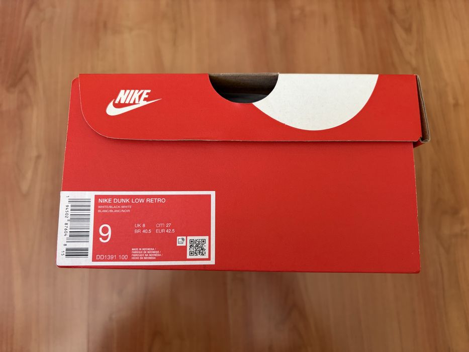 Nike Dunk Low Retro Panda 42.5 9US