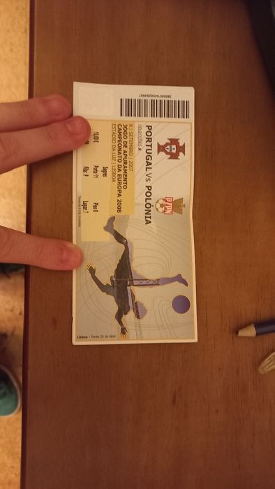 Bilhetes de jogos da Seleção e Benfica
