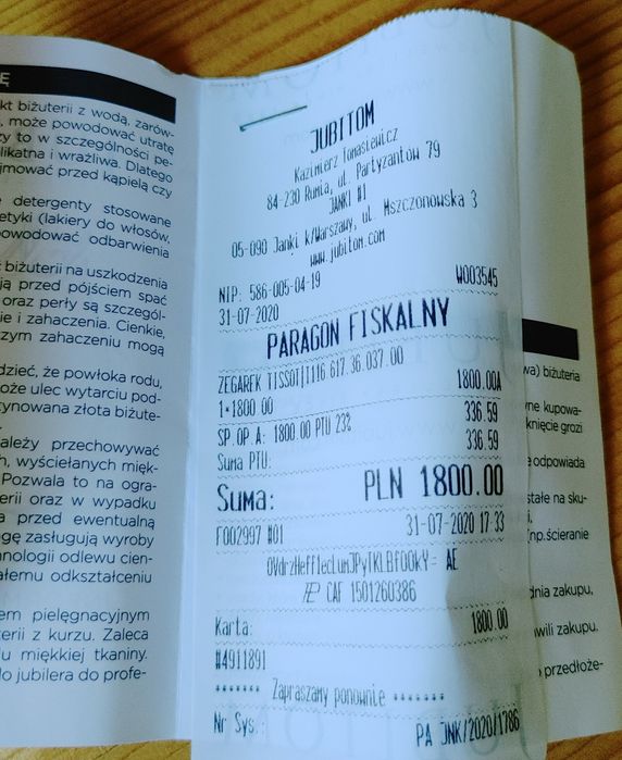 Zegarek męski Tissot