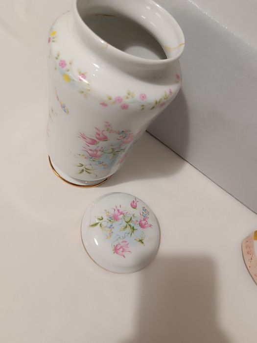 Jarra Flores. Porcelanas Encarnação Portugal. 24 cm