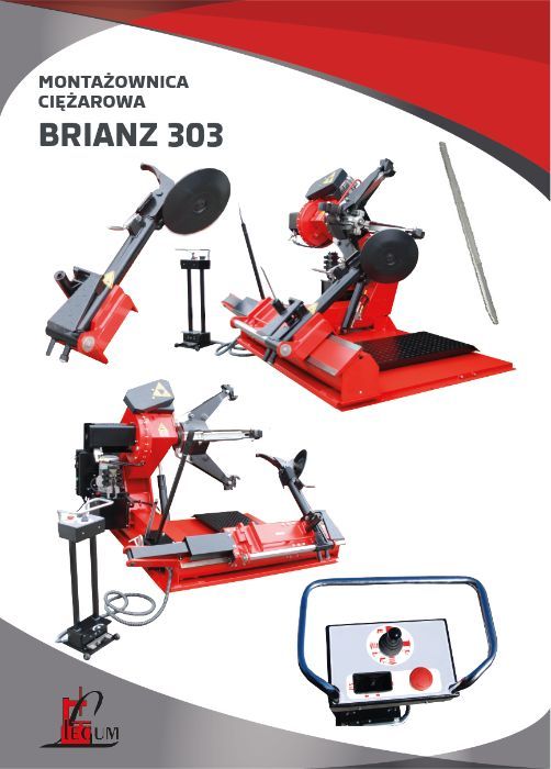 Montażownica ciężarowa do kół BRIANZ 303 W / PROMOCJA, DUŻA, ROLNICZA