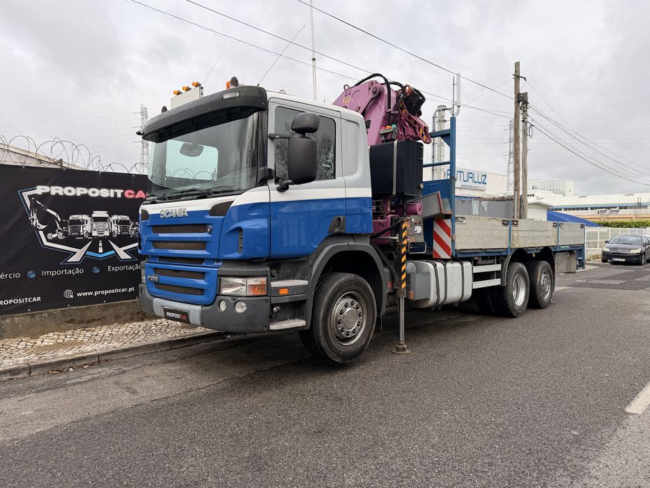 SCANIA COM GRUA FERRARI 32 Ton C/COMANDO APENAS 380.000km OPORTUNIDADE