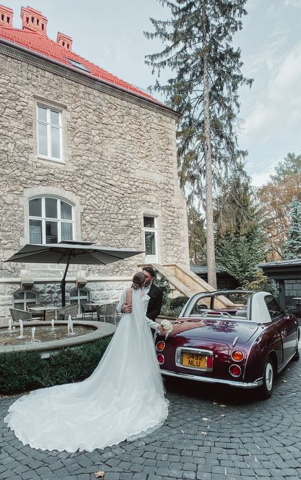 Нова весільна сукня з рукавами Crystal в стилі Old Money  Eva Lendel