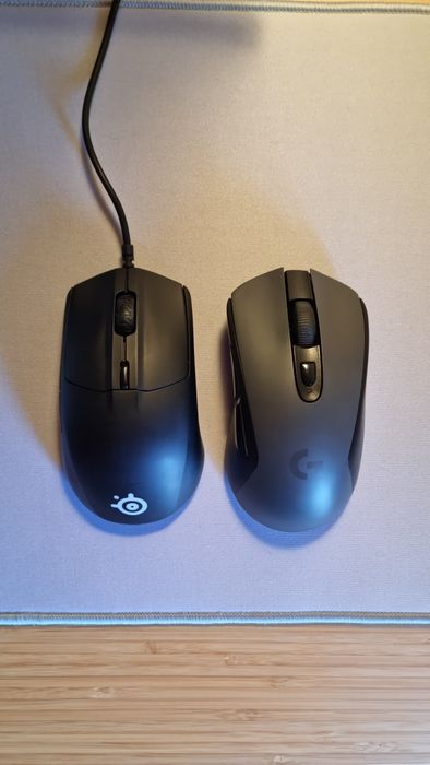 Logitech G603 Lightspeed + Steelseries rival 3