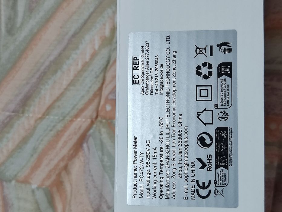 Dispositivo para monitorizar consumo de energia