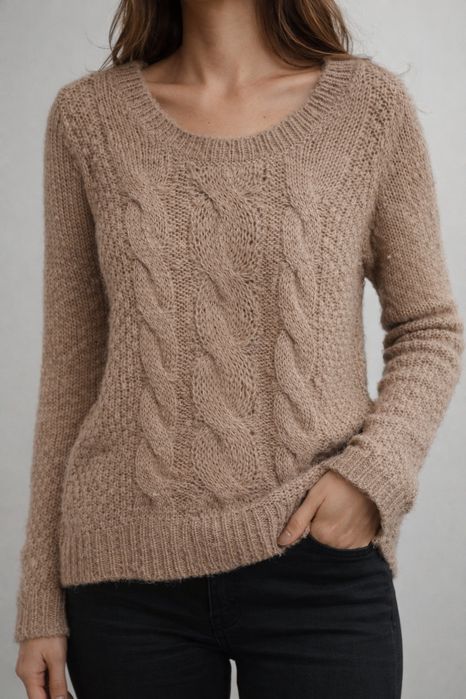 Sweter hm welna wełniany moher