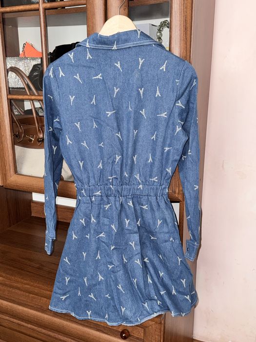 Лжинсове плаття з рукавом. Розмір S