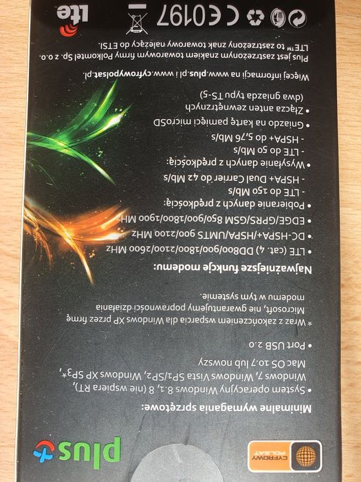 Modem USB, LTE  Huawei E3372, BEZ simlocka, zestaw, stan bdb
