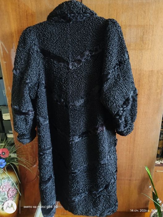 Шуба каракуль довга