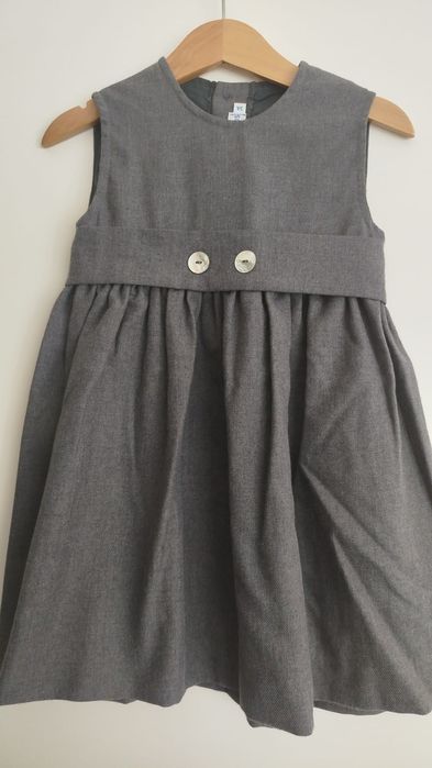 Vestido de menina cinzento / 3 anos