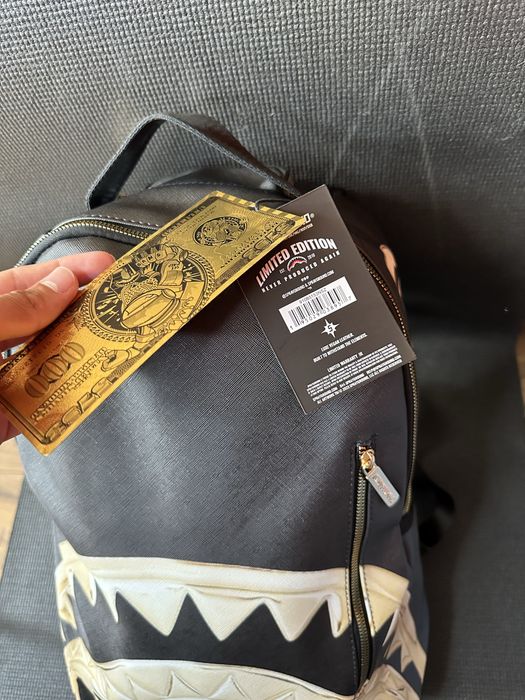 Рюкзак Sprayground Gold and Dangerous Backpack портфель в школу спрейграунд спрейгроунд бекпек спрей spreygraund spraygraund шкільний