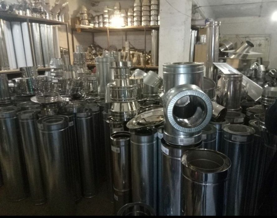 Дымоходы со Склада Дымари,трубы для камина,монтаж,установка сендвичь