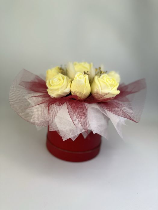 Flower box z świeczek sojowych.