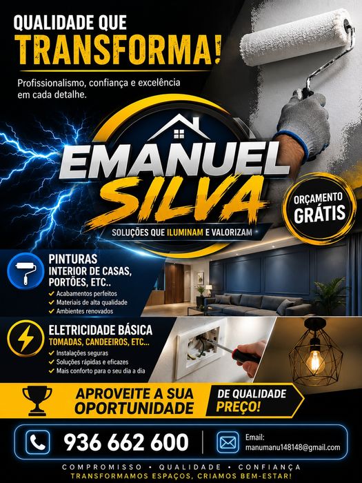 Emanuel Silva | Pinturas & Eletricidade — Qualidade que Transforma!