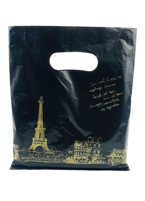 Поліетиленові пакети чорні ейфелева вежа, пакет банан 100 шт