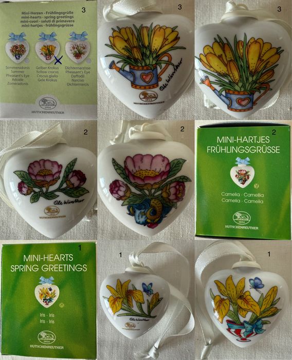 Колекційні порцелянові міні сердечка Hutschenreuther