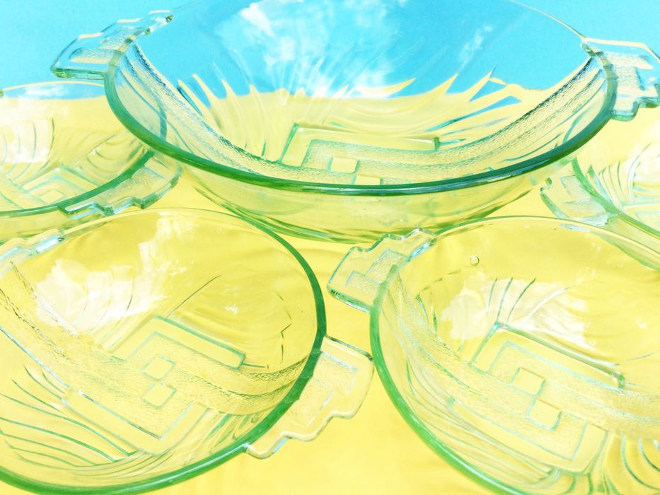 Conjunto de 7 Taças de Sobremesa Art Déco | Áustria anos 30