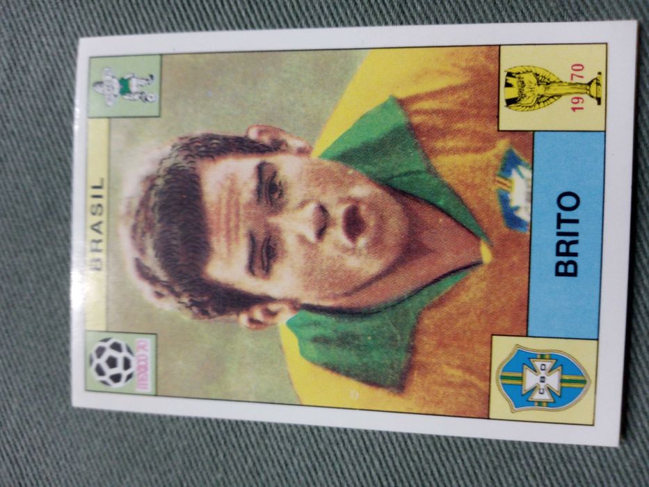 Cromo Panini World Cup Story de Brito no Mundial de 70